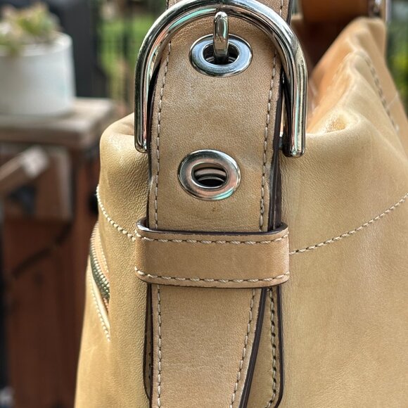 Coach Tan Legacy Convertible Bag #F15064 - Picture 4 of 11